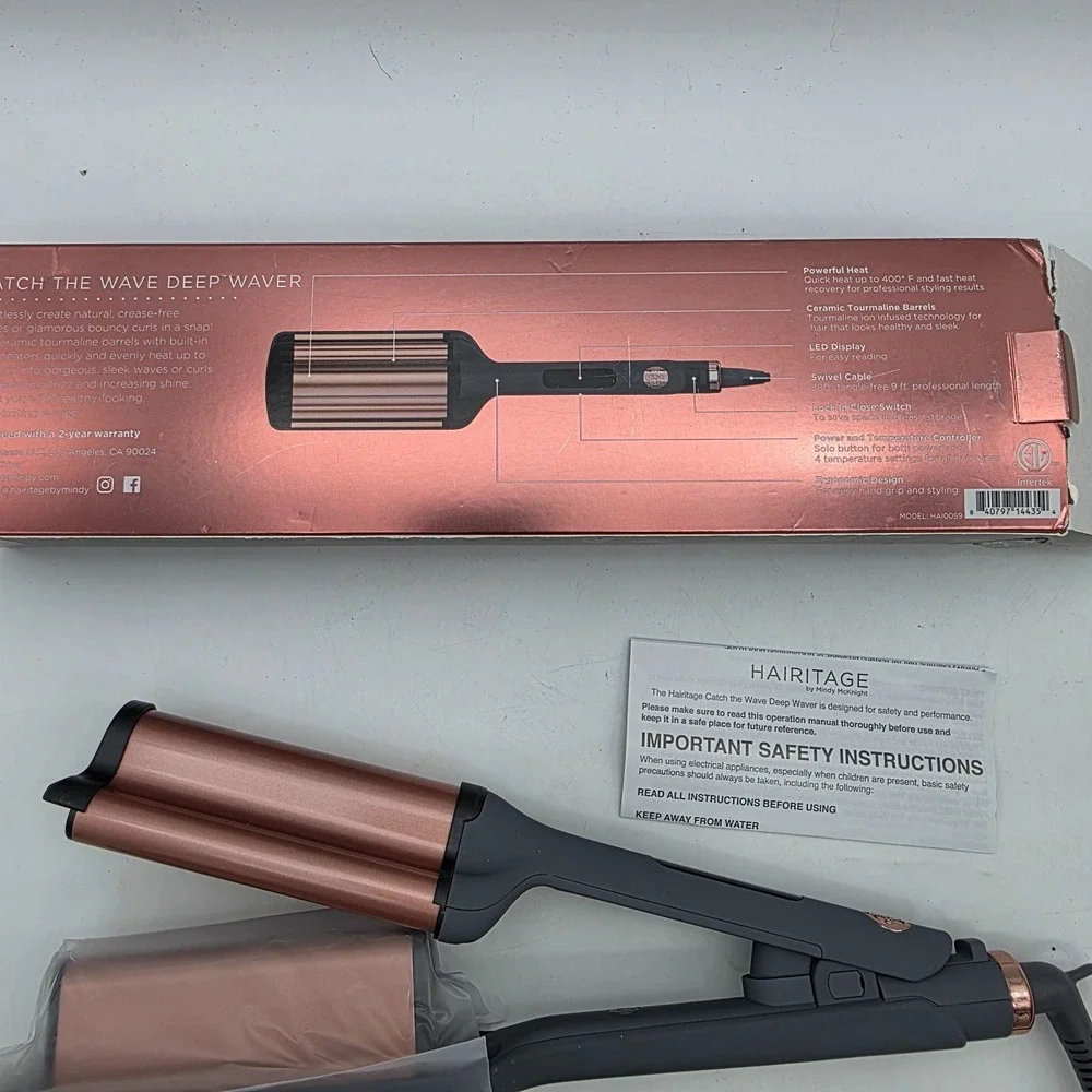 Hairitage By Mindy McKnight Catch The Wave Deep Waver OPEN BOX